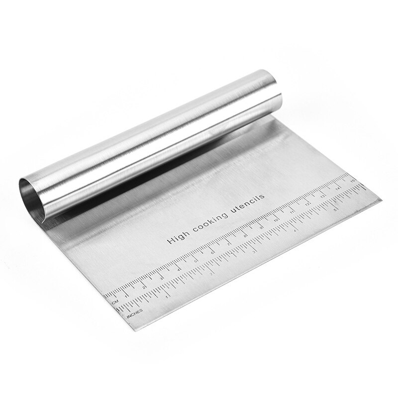 Stainless Steel Smoother Cake Scraper Spatula scraper Cutter Flour Pastry Scraper Cake Blade Baking Decoration Kitchen Tools