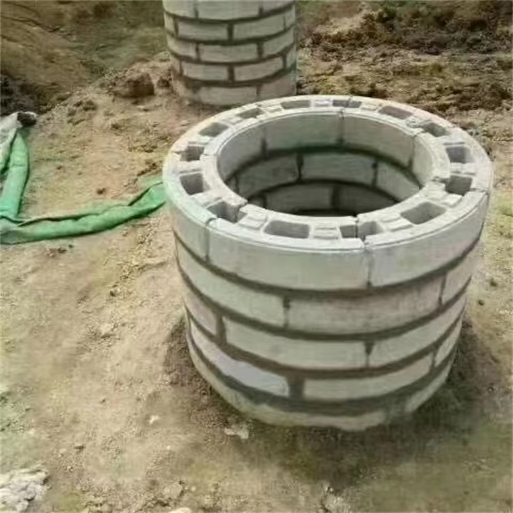 Ground Circular Concrete Block Brick, Plastic Mold Inspection, Wellbore Module Box, 110cm