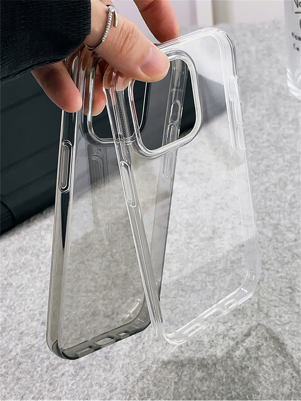 Ultra Thin HD Transparent Soft TPU Case For iPhone 16 15 14 Plus 13 12 11 Pro Max X XR Shockproof Clear Back Cover