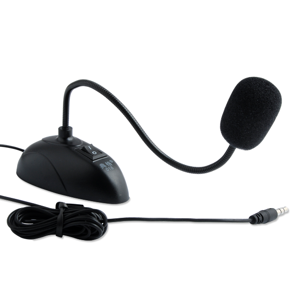 Flexible Stand Mini Studio Speech Microphone 3.5mm Plug Gooseneck Mic Wired Microphone for Computer PC Desktop Notebook