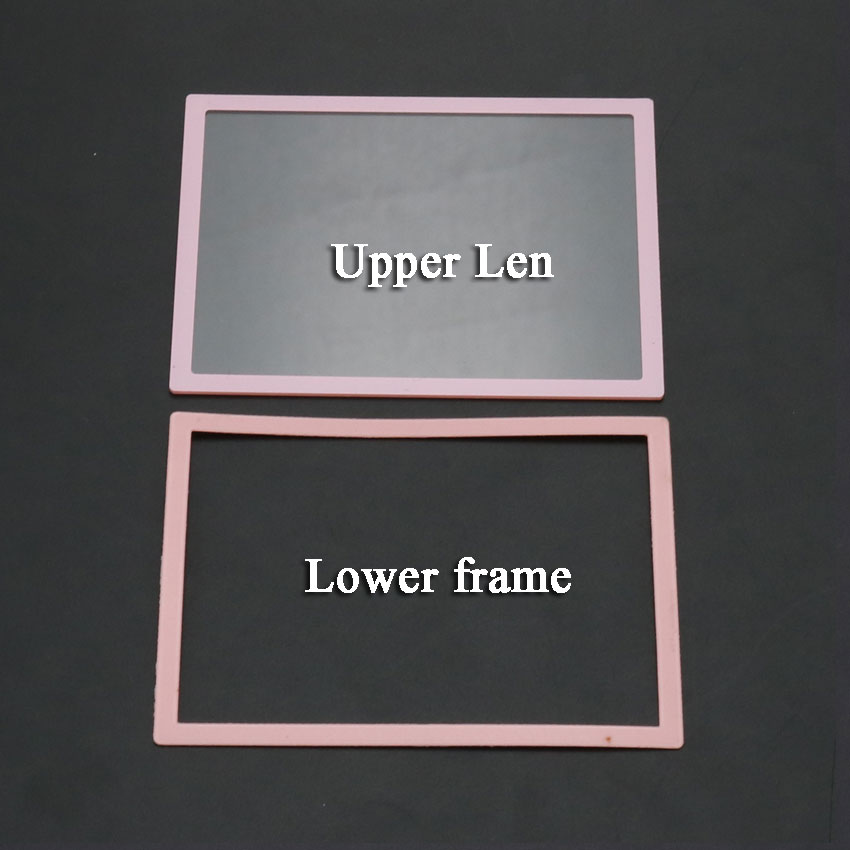 YuXi 1 einstellen Ober LCD Bildschirm Len Kunststoff Abdeckung + unteren rahmen Ersatz Für NDSL für DS Lite Spielkonsole: Rosa