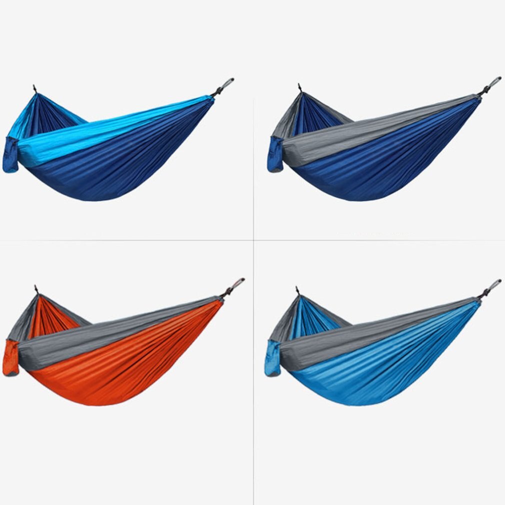 Double Fabric Hammock Outdoor For Travel Camping High Strength Parachute Portable Hammocks Swing Tent hamac гамак