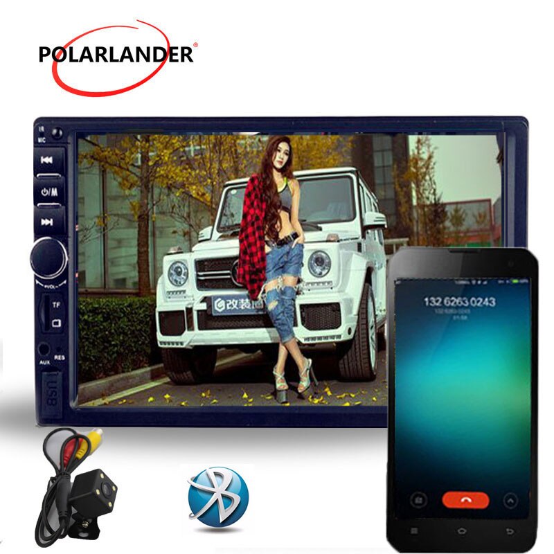 7'' inch HD Bluetooth Car Stereo Radio 2 DIN FM/USB/AUX/ Touch Screen MP5 player radio cassette player Mirror Link Autoradio