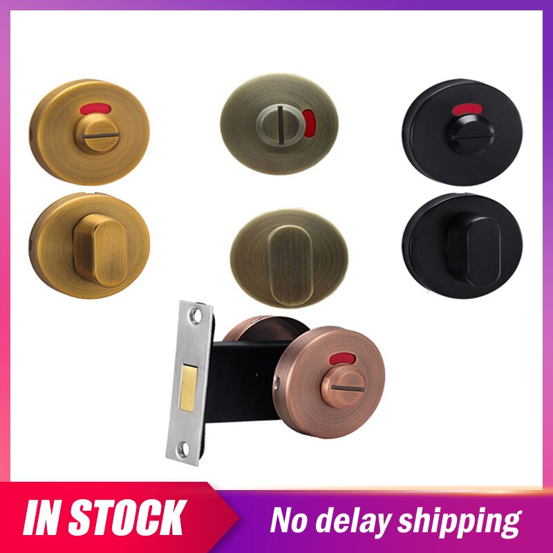 Indicator Bathroom Toilet Digital Door Lock Pick Set Handle Lock Door Latch WC Toilet Door handle Lock Bathroom Pull Knot Lock