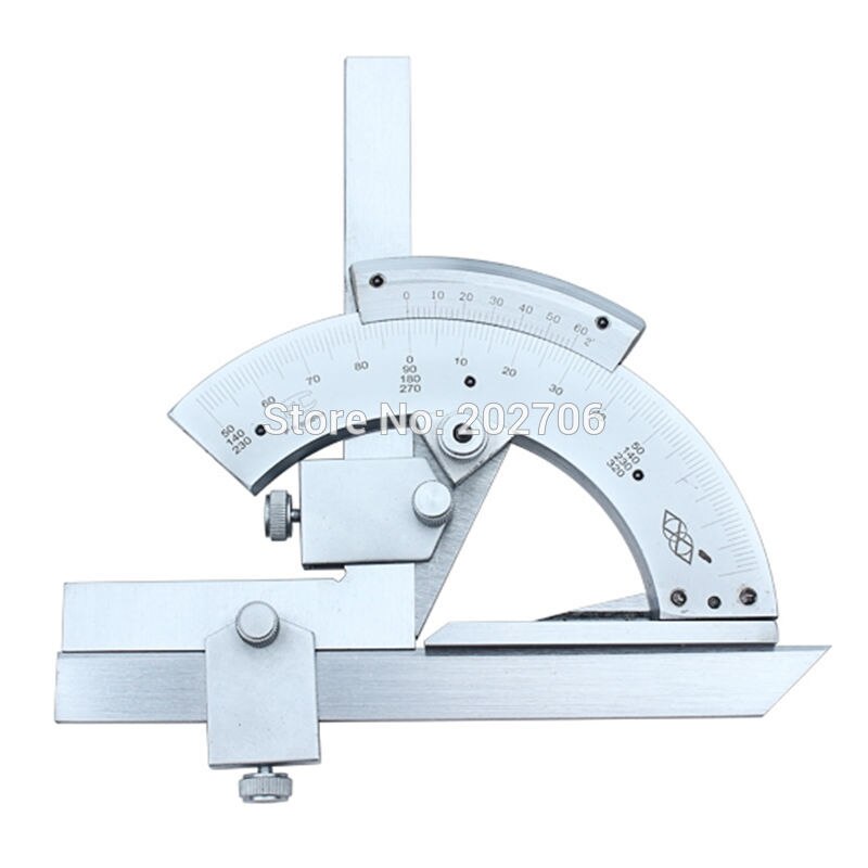 0-360degree Universal Protractor 0-320 Degree Precision Goniometer Angle Measuring Finder Ruler Tool Woodworking Measuring Tool