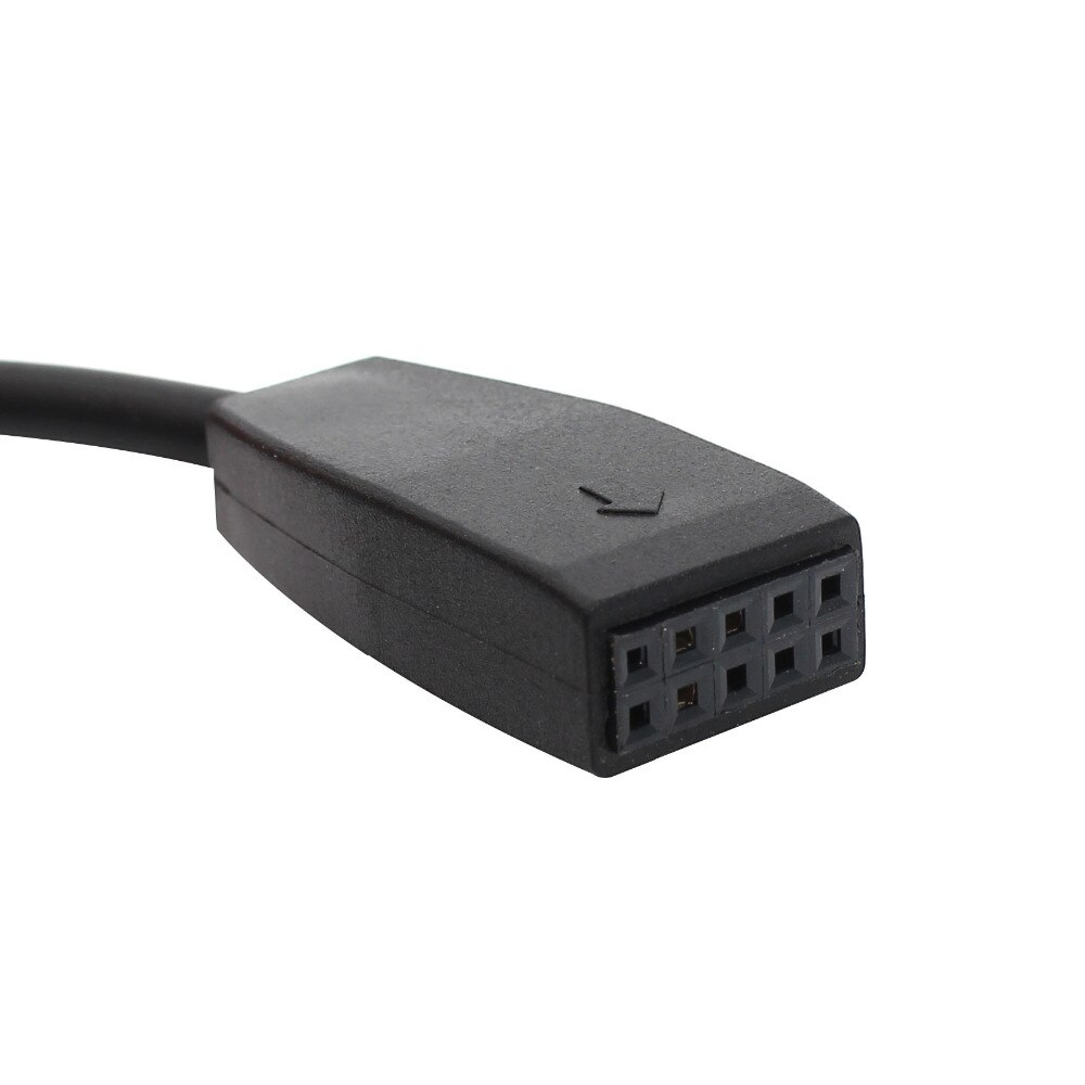 Moonet-Adaptador de entrada auxiliar, Cable cambiador de CD para BMW E46 MP3 iPod iPhone Apple hembra Jack QX087