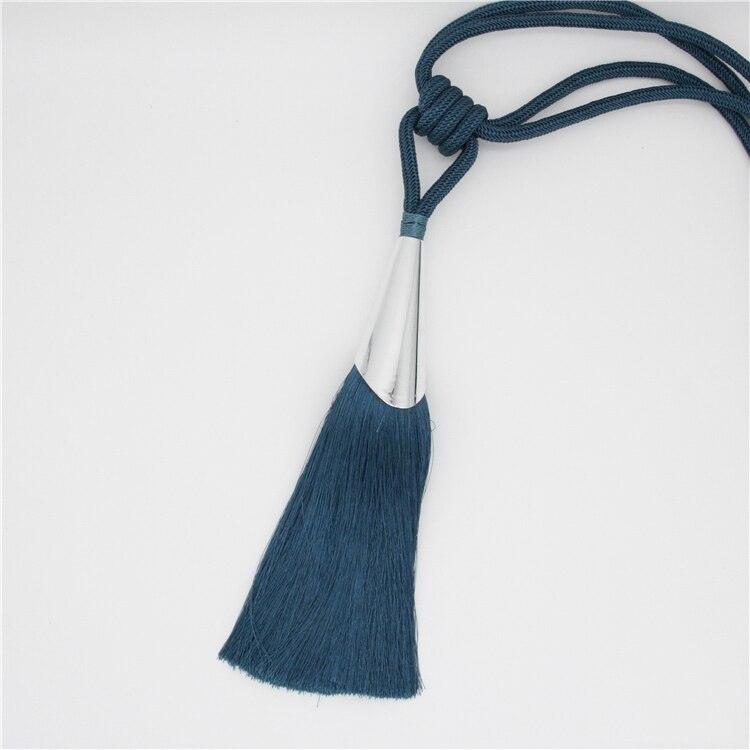 2Pcs/Pair Curtain Brush Tiebacks Tassel Fringe Hanging Belt Balls Curtain Accessories Holderback Tie Backs Lashing Bind: color05