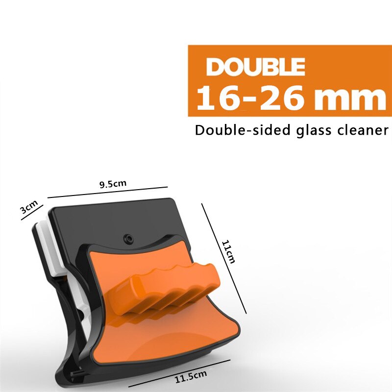 3-35MM Glas Reiniger Doppel-schicht-ebene Starke Magnetische Abwischen Fenster hochhaus Reinigung haushalt Werkzeug Pinsel Schaben: 16-26MM