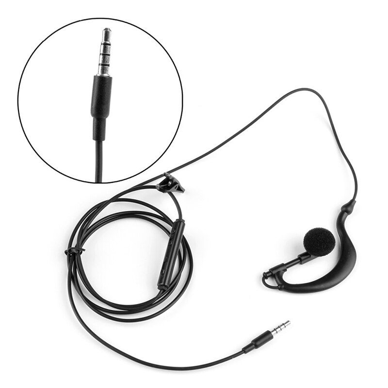 3.5Mm Single In-Ear Alleen Mono Oortelefoon Oordopjes Headset W/Mic Voor Telefoon Voor Samsung JUN12