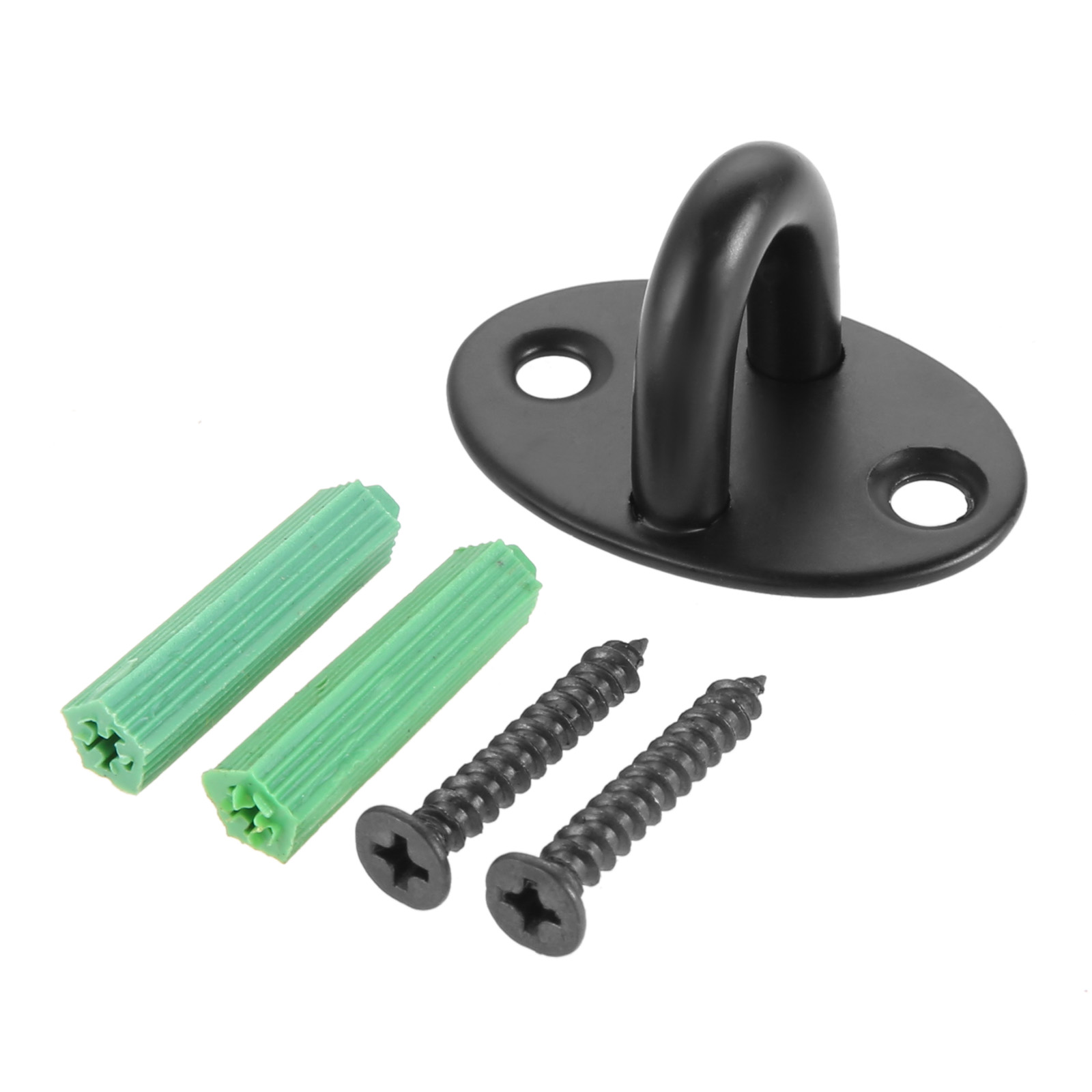 1pc loftmonteret krog stianless stål bøjle u-formet ring top base haning ventilator/lysekrone/plante indretning sort/sølv væg kroge: Guld