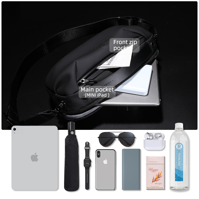 Hcankcan axelväska för män vattentät handväska herr crossbody-väska koreansk slingväska fritidsväska manlig make lyxpack