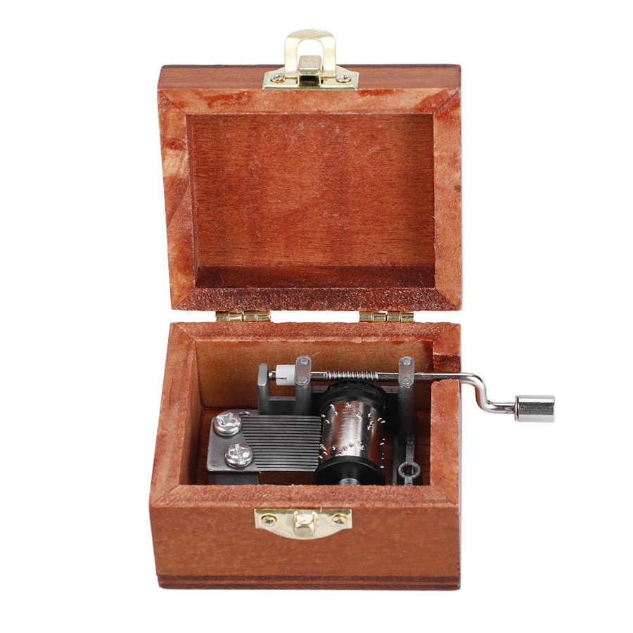 Wooden Music Box Elephant Tower Ballet Owl Engraved Crafts Toys Carving Hand Crafted Music Box For Friend Birthday