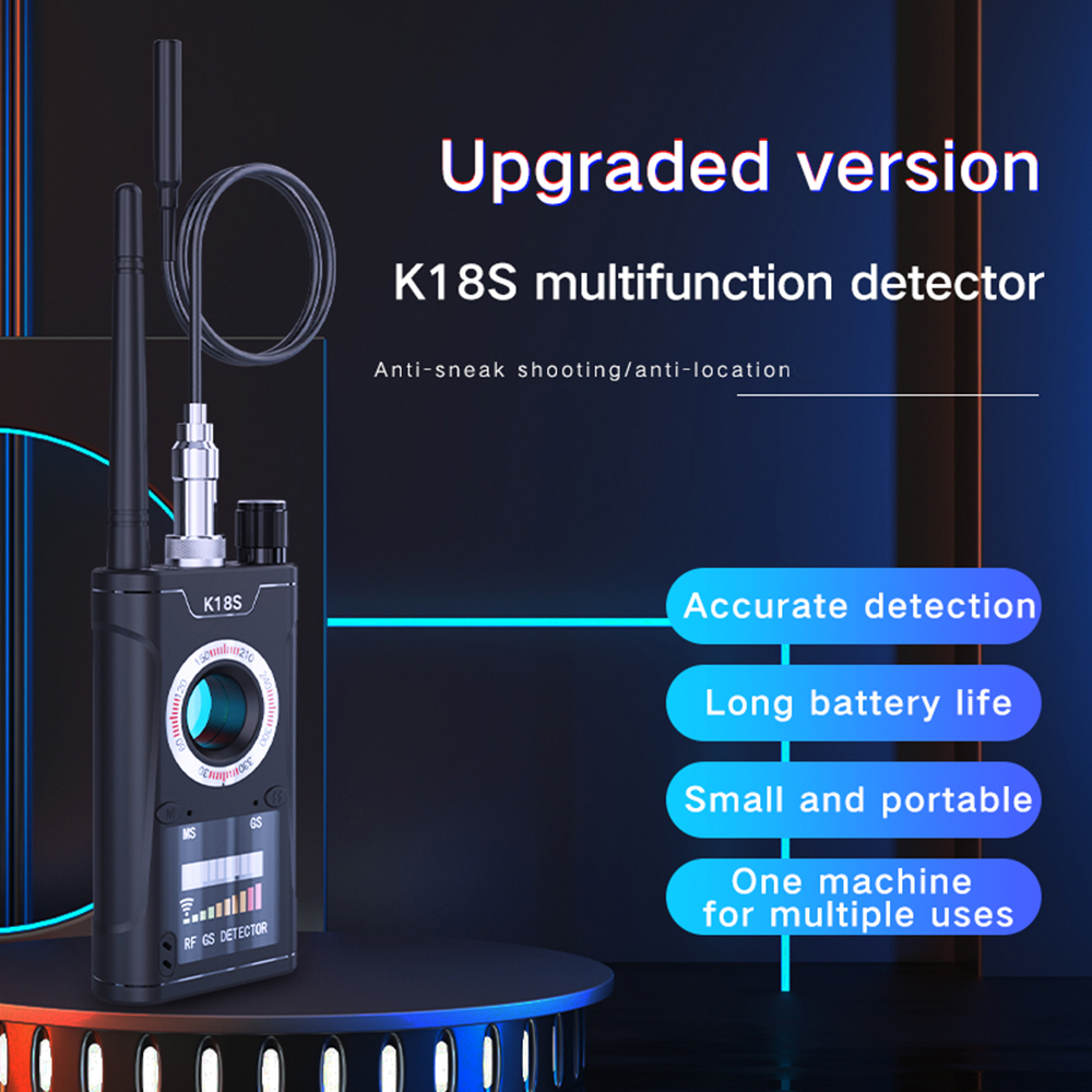 Mini cámara de Audio multifunción, Detector K18S, buscador de insectos, lente de señal GPS GSM, localizador RF, rastreador, cámara inalámbrica