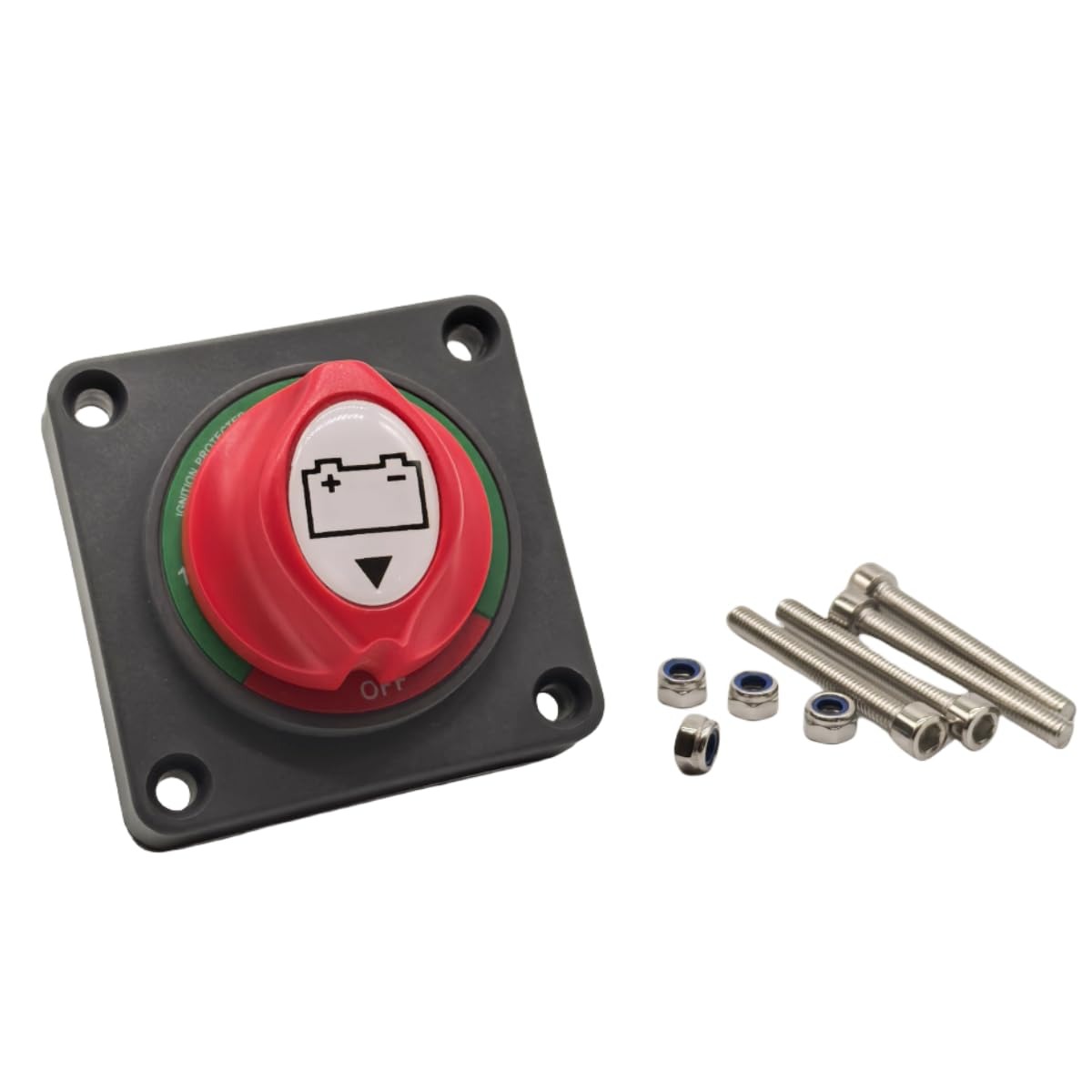 Batterieschalter, 1–2-Pun, 12 V, 24 V, 48 V, 600 A, Hochstrom-Aus-Schalter, Trennisolator für LKW, Fahrzeug, Anhänger, Wohnmobil, Boot, Yach