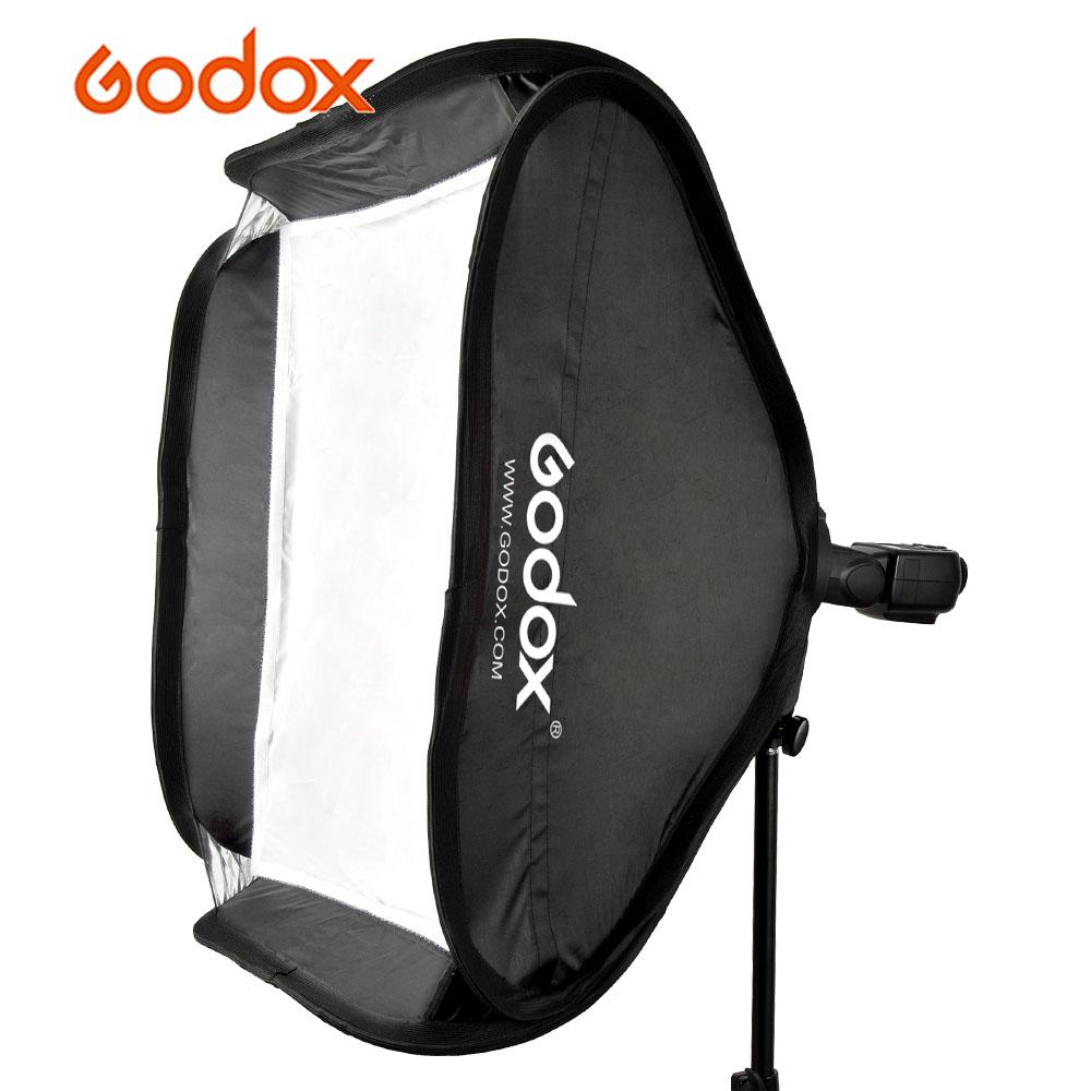 Godox 40*40 cm Foto Paraplu Softbox Diffuser met S-type Bracket Bowens Houder voor Speedlite Flash Light