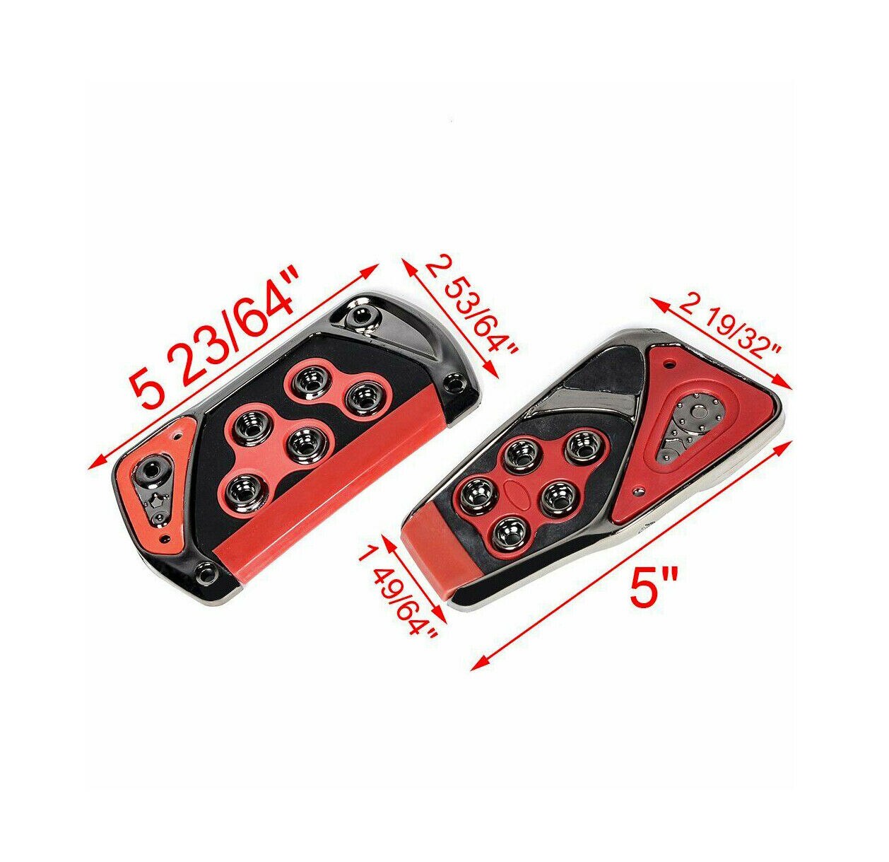 Couvercle universel pour pédale de voiture, 2 pièces, accélérateur de pédale de Sport automatique, couvercle de plaquette de frein de carburant pour accessoires de voiture