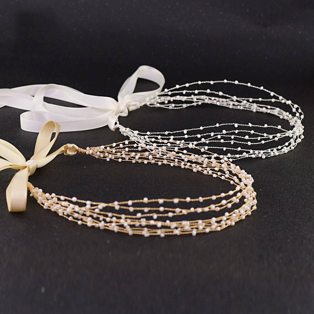 Zmhp 28 bruidstiara kralen bruids bruidshaaraccessoires parel bruidshoofdband bruidshaarsieraden bruidshaarband
