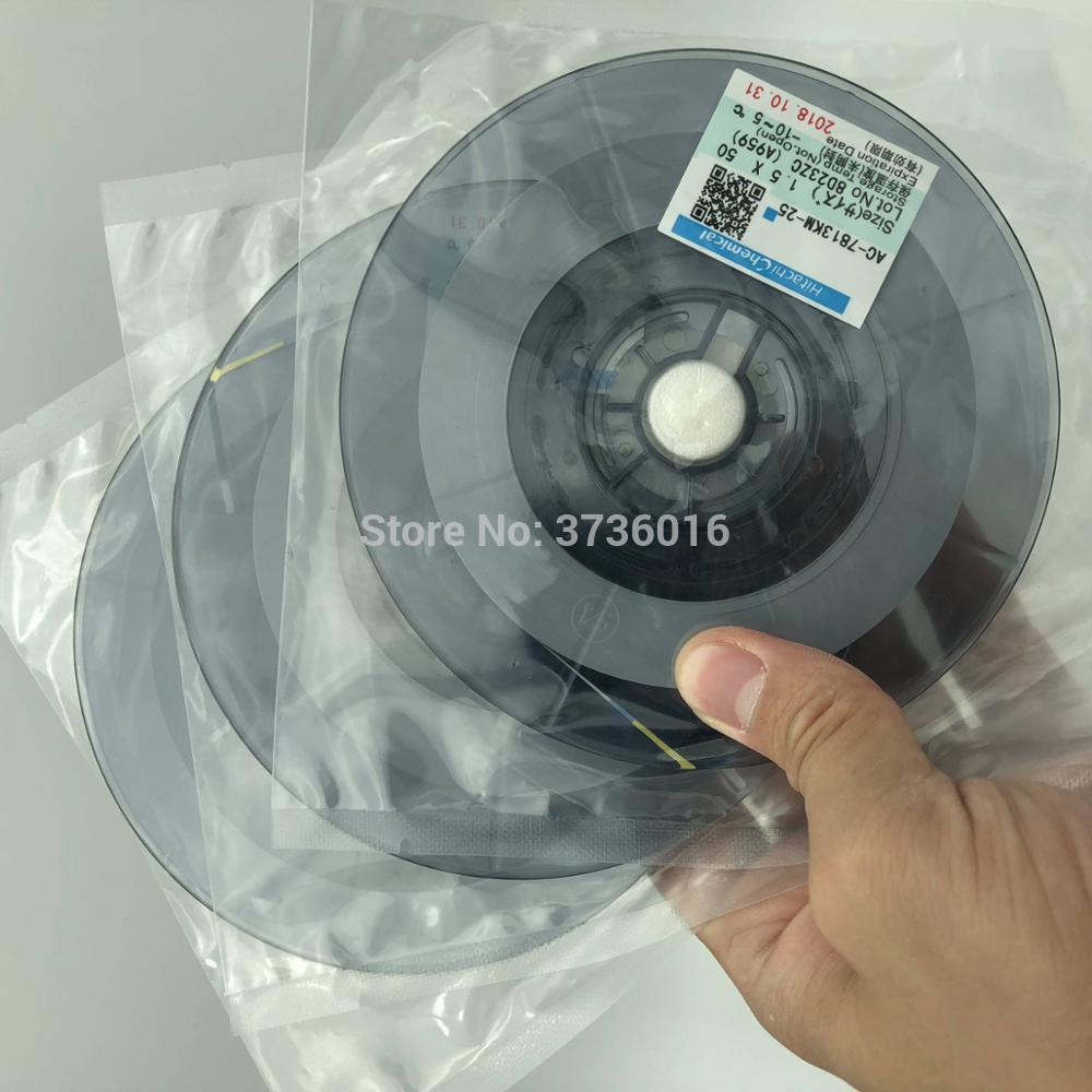 1,5 MM * 50M ACF conductora anisotrópico película adhesivo AC-7813KM-25 para LCD y flex cable adhesión juntos para lcd reparación