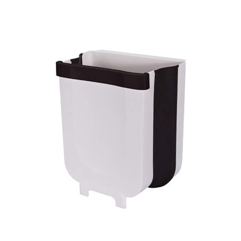 Tragbare Hängen Mülleimer Faltbare Mini Papierkorb Mülleimer Für Hängen Über Küche Schublade Schrank Schlafzimmer Schlecht: Smaragd Grün