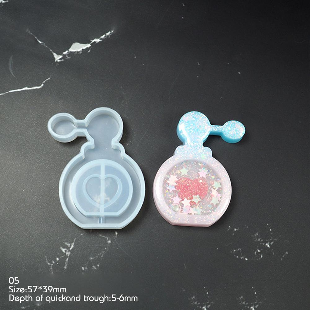 1PC Kreative Multi Geformt Silikon Formen DIY Schlüssel Kette Anhänger Erdbeere Shaker Silikon Formen Schmuck Machen Werkzeuge: Bottle