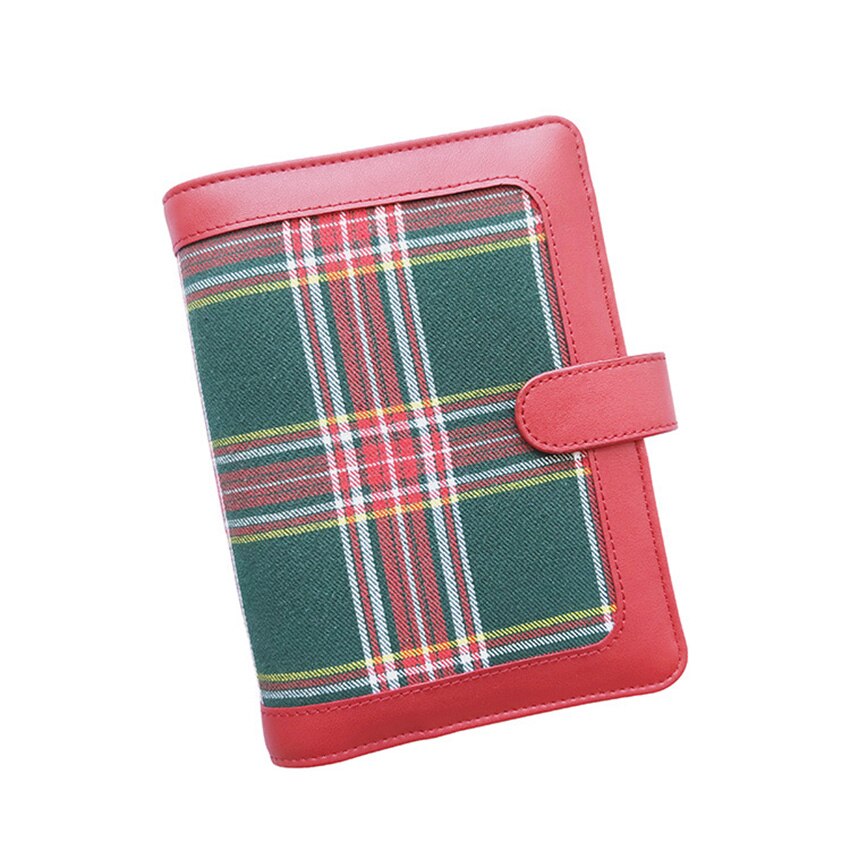 Red Riller Notebook Red A6 PU Leather Notebook Binder Refillable 6 Rin... – Vicedeal