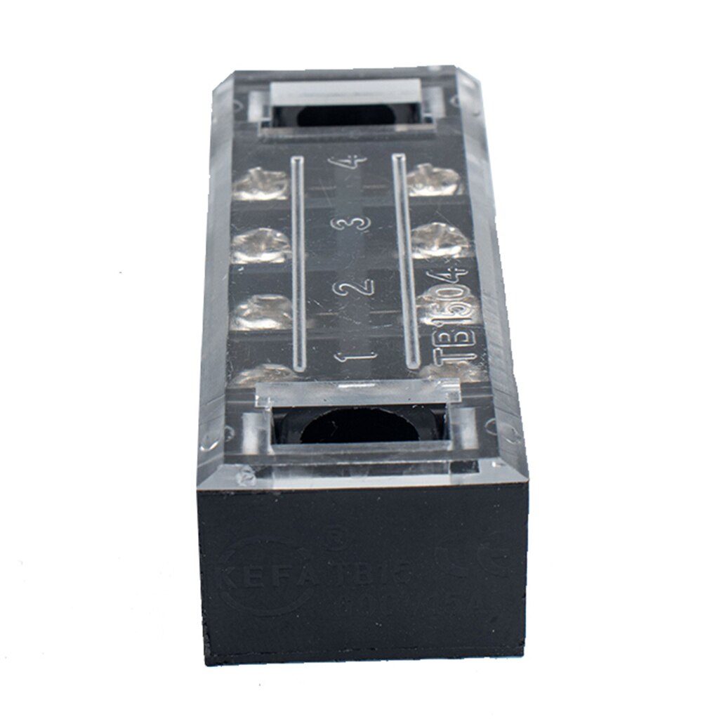 5 Sets 4P Dual Row 600V 15A Schroef Terminal Strip Blokken + Jumper Barrière Strips