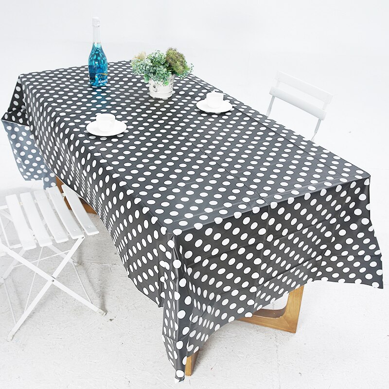 D&z svart slipad vit fläck engångsduk pe duk 10 st picknick utomhusaktivitet bordsduk