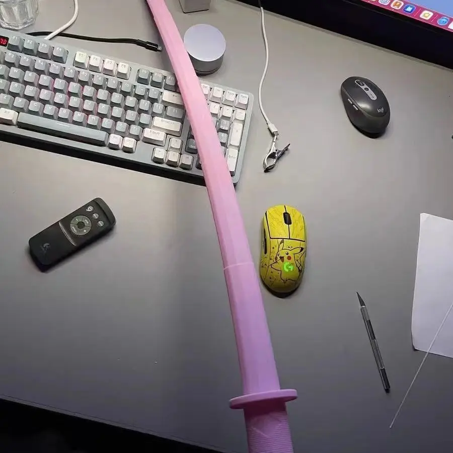 Cuchillo de gravedad 3D Katana, accesorios para fotos de adultos, espada samurái plegable retráctil, accesorios de juego de rol, juguetes creativos para aliviar el estrés