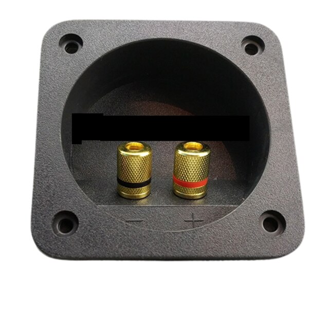 Speaker Box Rear Back Panel Wiring Terminal Plug Round Boxes With 2 Banana Jack Subwoofer Speaker Terminal: Square 80mm