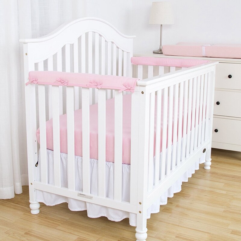 Parachoques de verano para cama de bebé recién nacido cuna de algodón cuna transpirable parachoques para Protector de cabeza juego de cama para bebé decoración de la habitación
