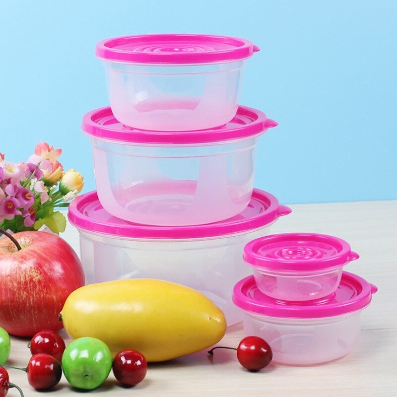 5 sztuk zestawy plastikowe pudełko śniadaniowe przenośna miska pojemnik na jedzenie Lunchbox ekologiczne pudełka robić przechowywania żywności kuchnia foka skrzynka