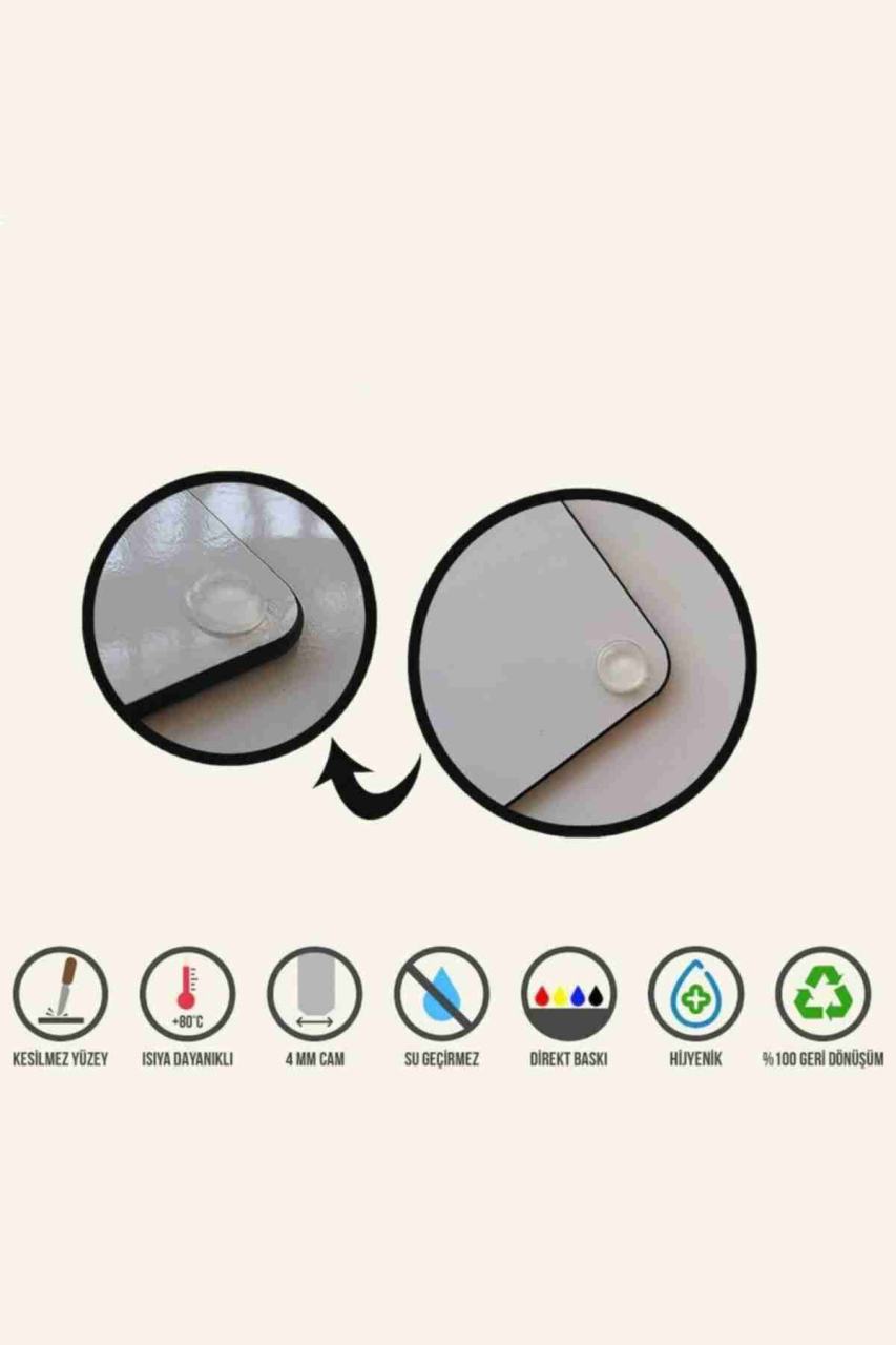 Pink Marble Look Style Glass Cutting Board Kitchen Chopping board Pink Glass Healthy Oval Cutting Board 32 cm diameter