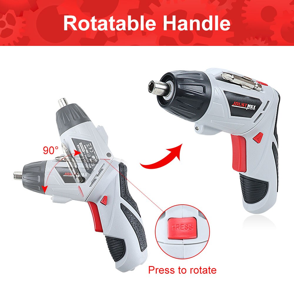 Tournevis électrique 4.8V, perceuse sans fil Portable 45 Bits, Mini alimentation sans fil avec lumière LED, outils de maison Dremel
