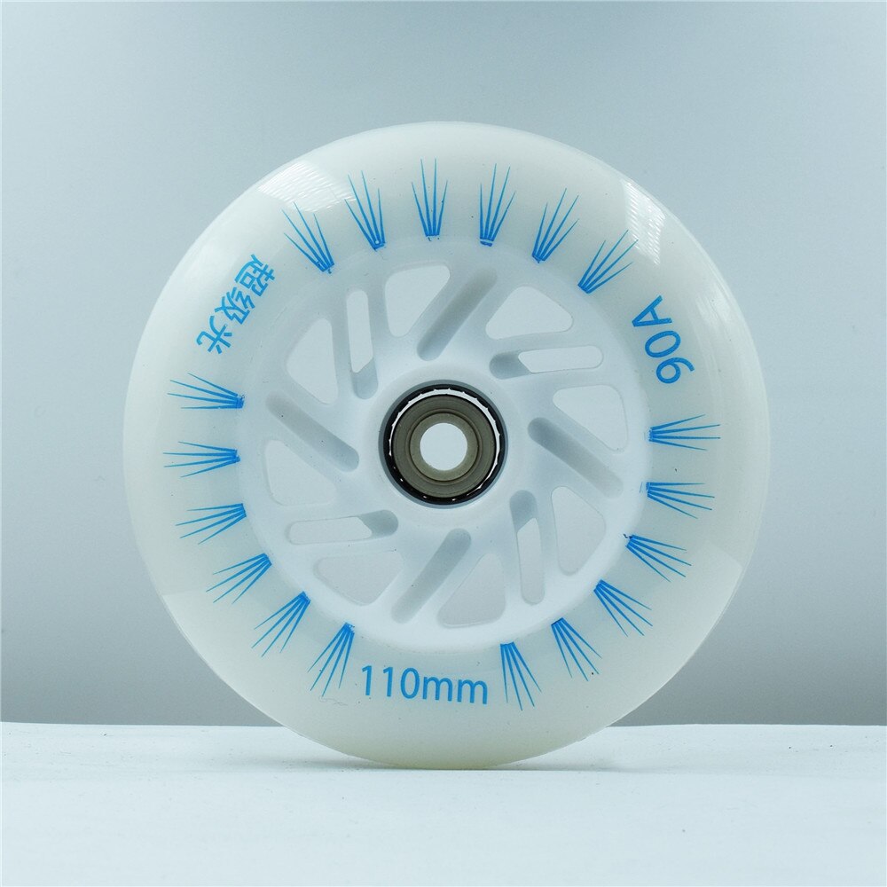 verrotten farbe LED skaten Rad inline Geschwindigkeit scheint Rollschuhe ruedas 110mm 100mm 90mm Rolle skaten reifen blau grün weiß lila 8 stücke