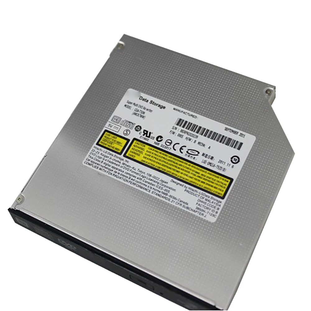 Graveur DVD interne T50N Slim SATA pour ordinateur portable, graveur RW multifonctions à grande vitesse, plateau de chargement, lecteur optique