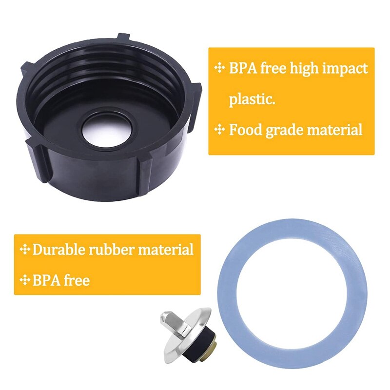 Replacement Parts with Oster Blender Ice Blades ,Bottom Cap Rubber Sealing O-Ring Gaskets Coupling Stud Slinger Pin Kit