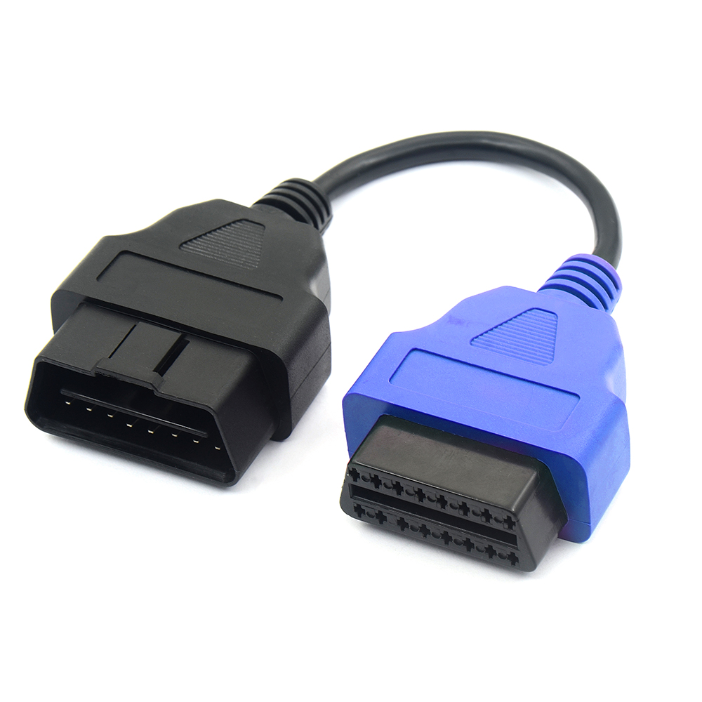 Voor Fiatecuscan Adapter Obd OBD2 Connector Multiecuscan Abs Airbag Obd2 Scanner Diagnostische Kabel Voor Fi-Op Ecu scan: Blauw
