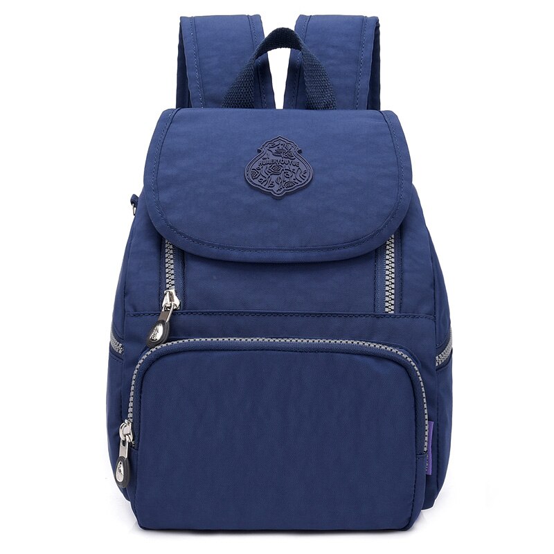 Kinderen Mini Nylonbackpack Leuke Lichtgewicht Waterdichte Tas Mode Outdoor Reizen Rugzak Mochila Mujer Sac A Dos 8662 #: Deep Blue