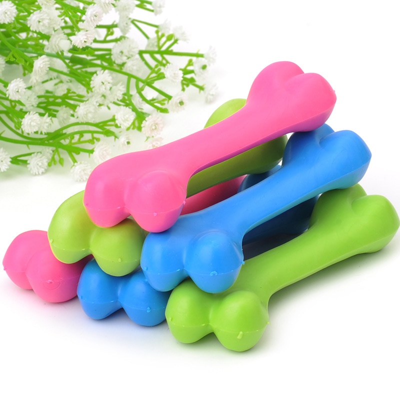 Rubber Dog Toy with Thorn Bone Rubber Molar Teeth Pet Toy Dog Bite Resistant Training Chew Pet Products Toothbrush