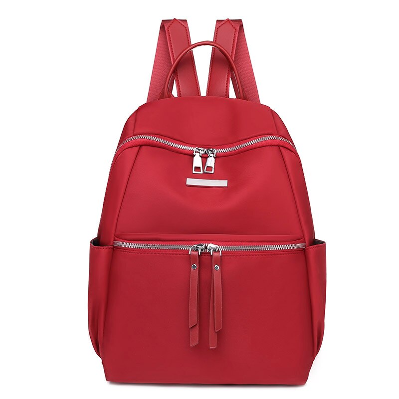 Sac à dos Vintage de bonne pour femmes, cartable d'école, de voyage, à la ,: Rouge