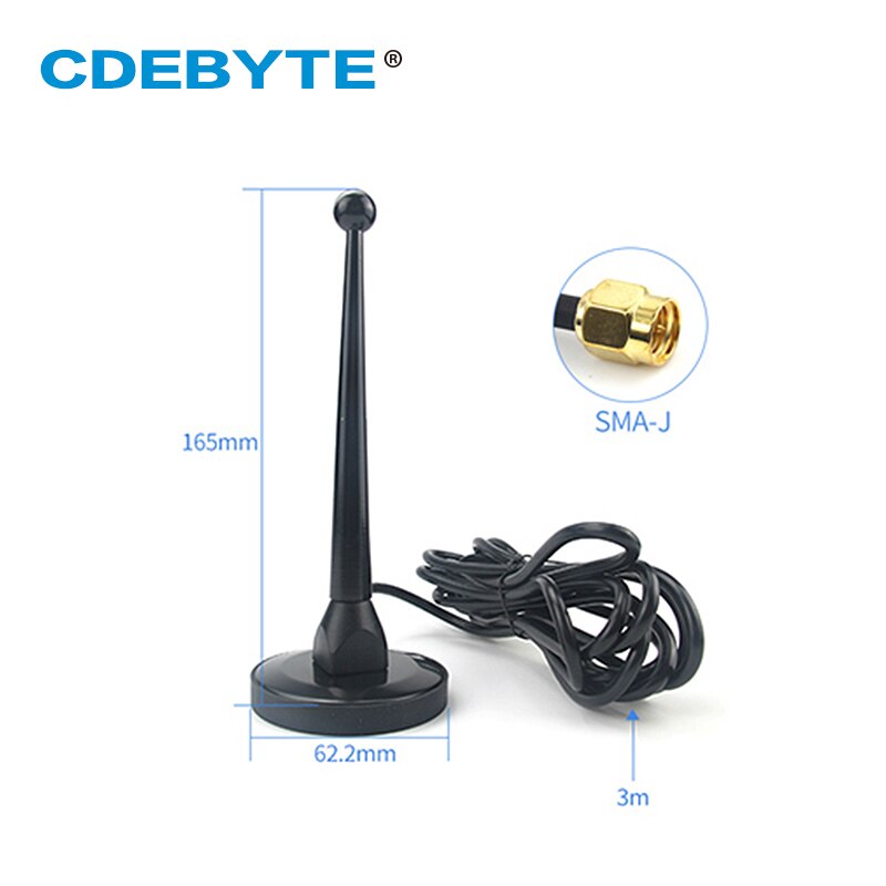 4G Antenna Wifi LTE SMA-J High Gain 6dbi Copper Magnetic Base 3m Feeder External Cable Omnidirectional Aerial