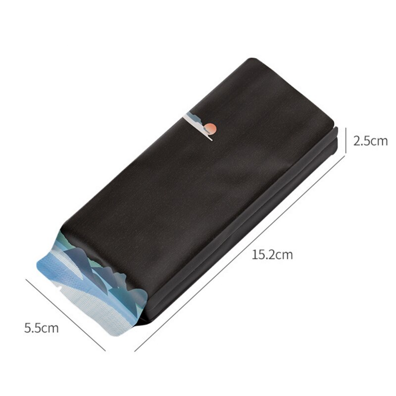 Sachets de thé en aluminium 100 pièces/lot sachets d&#39;emballage thermoscellés sous vide sachet d&#39;aluminium Mylar pour café alimentaire: black A