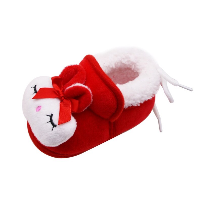 Winter Warm Baby Cartoon Rabbit Slipper Infant Warm Fleece Cotton Baby Shoes For Boys Girls