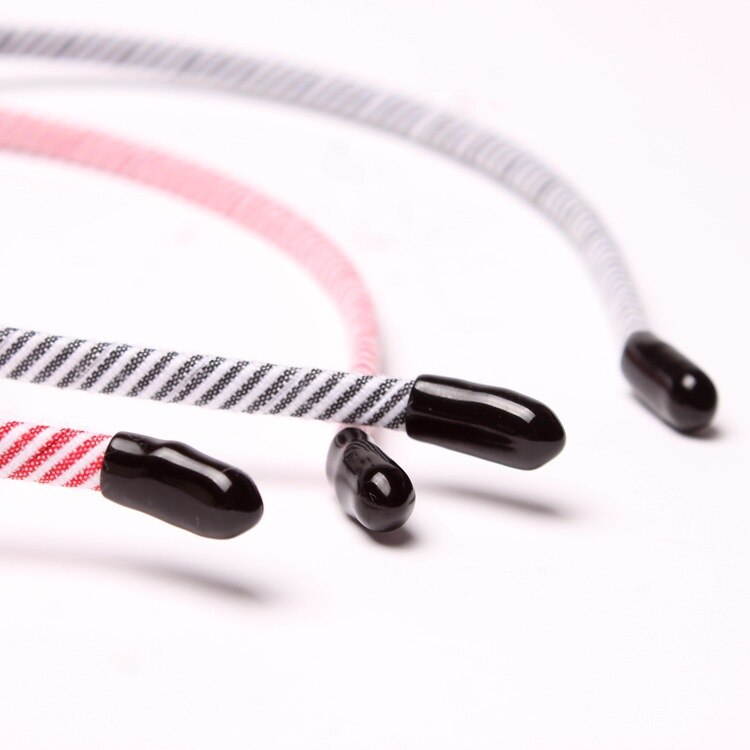 Korea Striped Bow Headband for Women Rhinestone Hairband Beads Bezel Girls Hair Accessories Simple Headwear