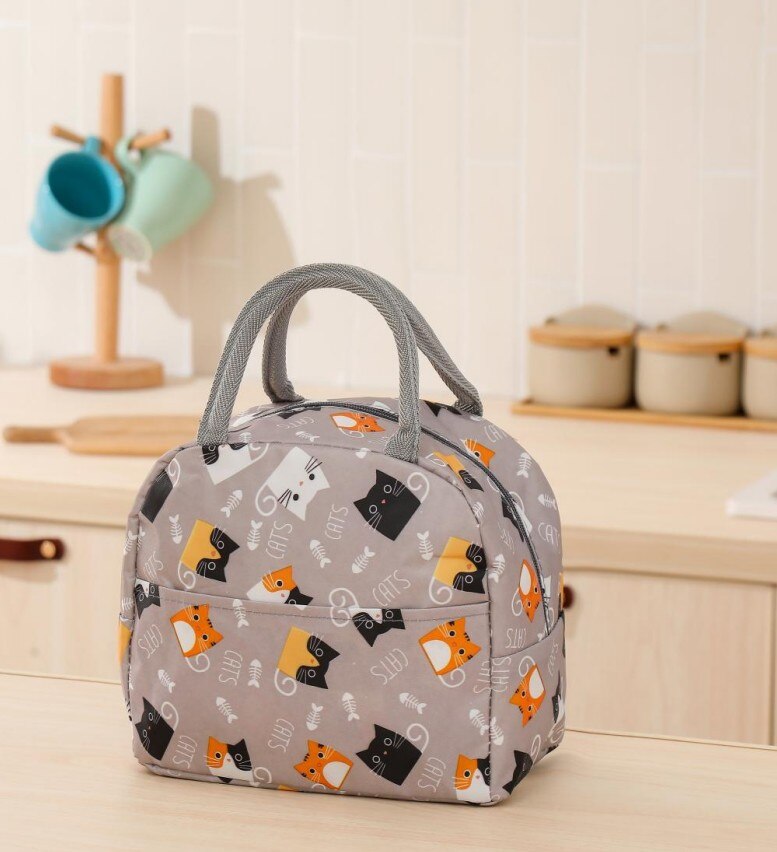 Functionele Patroon Cooler Lunchbox Draagbare Geïsoleerde Canvas Lunch Tas Handtas Thermische Voedsel Picknick Lunch Tassen Voor Vrouwen Kids: 18