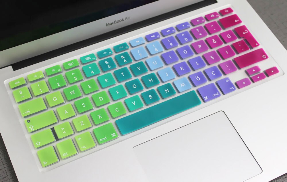Autocollants de protection de clavier en Silicone de Version turque de l'ue pour Apple Macbook Pro 13 15 17 Retina Mac Air 13 couverture de clavier: JB10