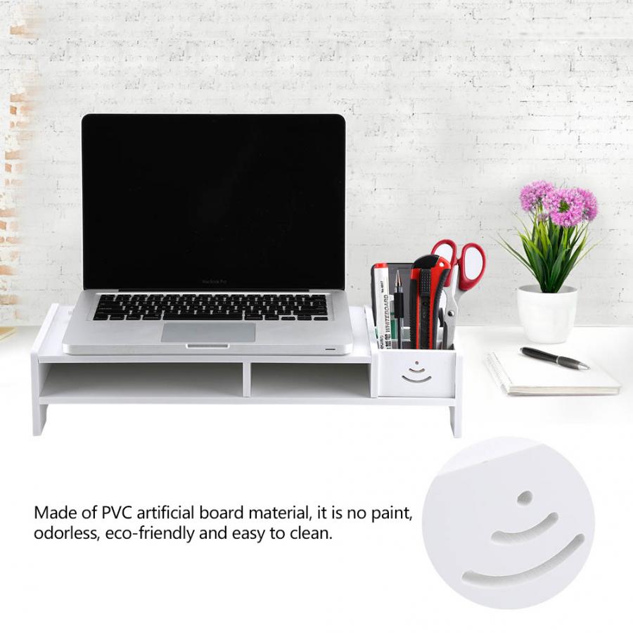 Computer Monitor Riser Laptop PC Stand Home Office Desktop Table Storage Organizer Shelf Computer Desktop Monitor Stand Desk