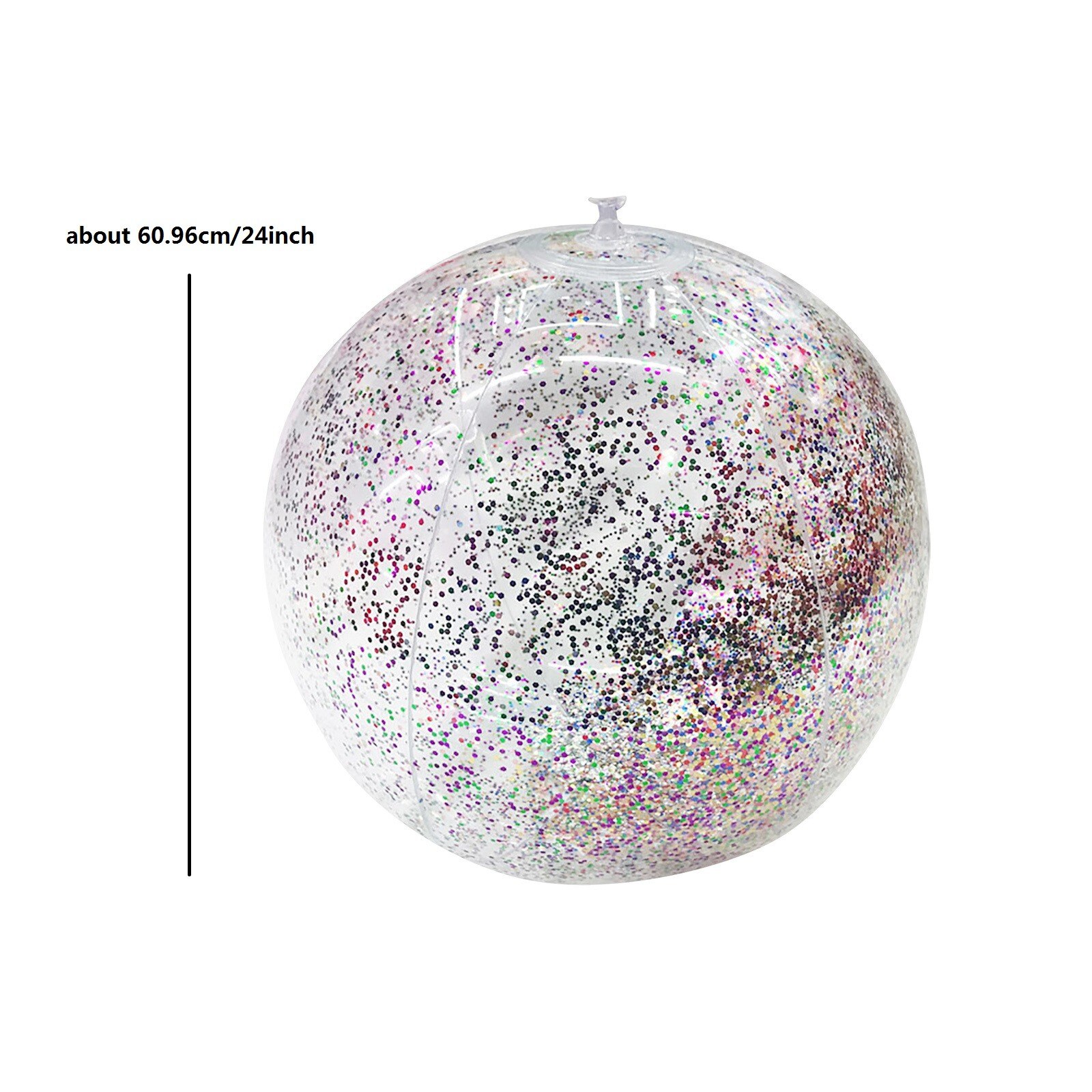 Water Volleybal Pailletten Strand Zwembad Speelgoed Ballen Confetti Glitter Opblaasbare Water Ballonnen Zomer Strand Volleybal: 24 inch