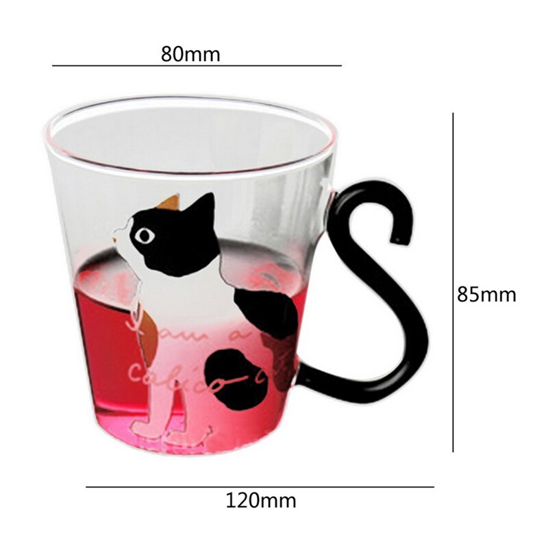 Cute Cat Milk Coffee Mug Water Glass Mug Cup Tea Cup Cartoon Home Office Cup For Fruit Juice Insulated Coffee Mugs: F