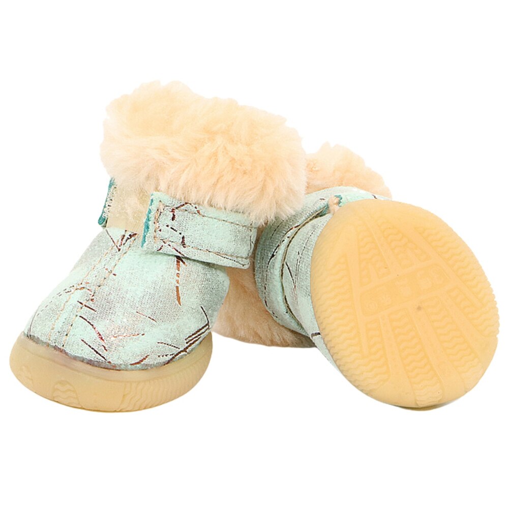 Ciepłe zwierzęta placki kot zimowe buty dla psów antypoślizgowe placki śnieg buty chihuahua Shih Tzu buty Zapatos Perro obuwie dla małych psów